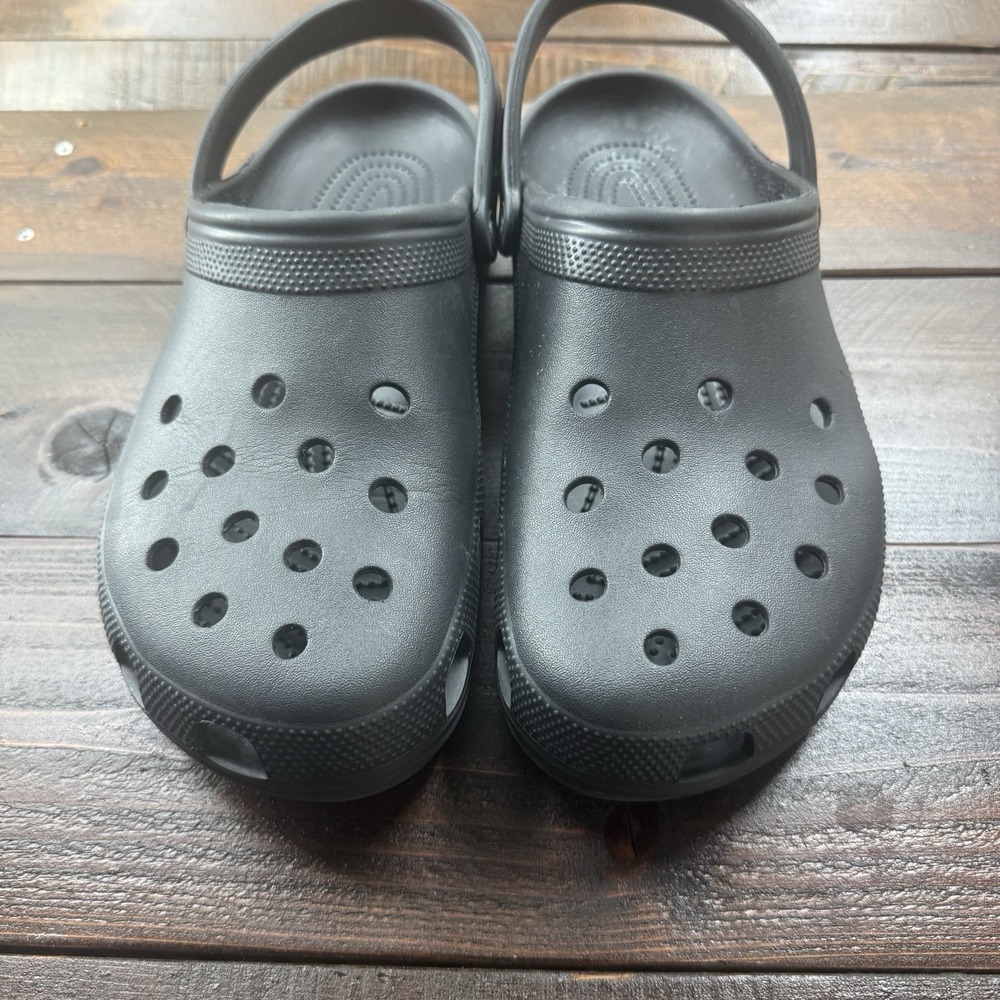 Crocs Men's  Classic Original Black Clogs Size 13 US UNISEX